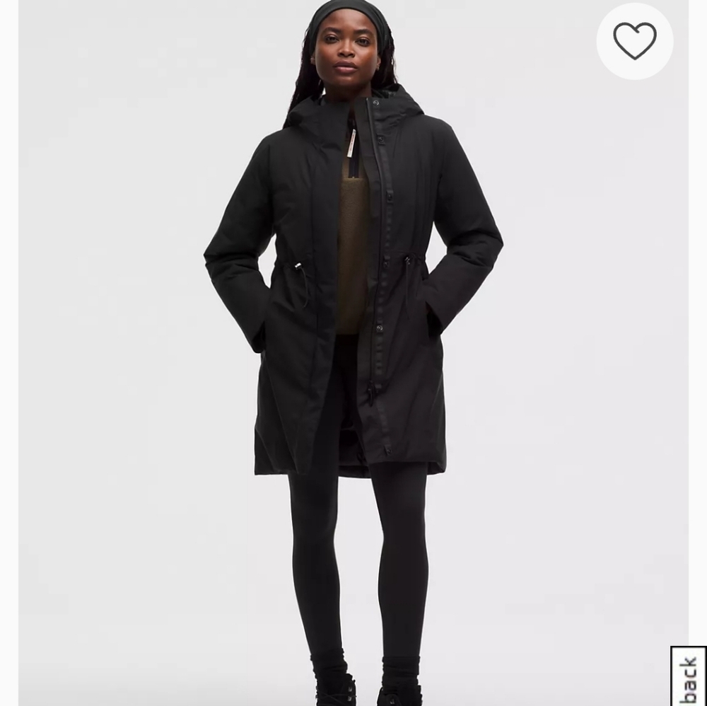 LULULEMON Waterproof Insulated Cinch Waist Parka